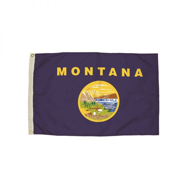 FLAGZONE LLC 3X5 NYLON MONTANA FLAG HEADING & GROMMETS FZ-2252051