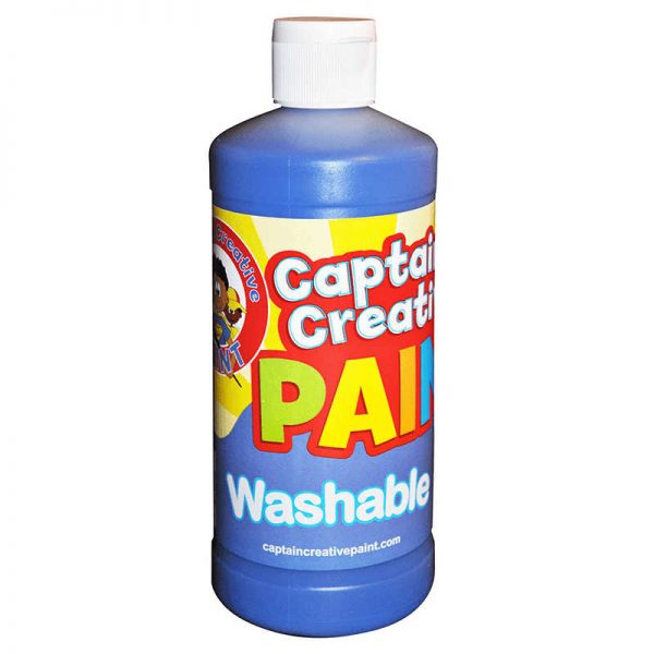 CAPTAIN CREATIVE BLUE 16OZ WASHABLE PAINT BY CAPTAIN CREATIVE CCR901016