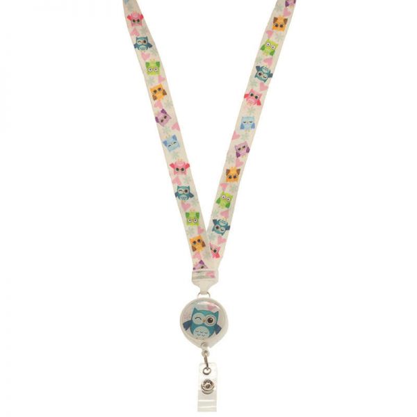 BONITAS INTERNATIONAL LLC BOOJEE BEAD RIBBON OWL HOOT WINKED ID TAG HOLDER NECKLACE BON140035