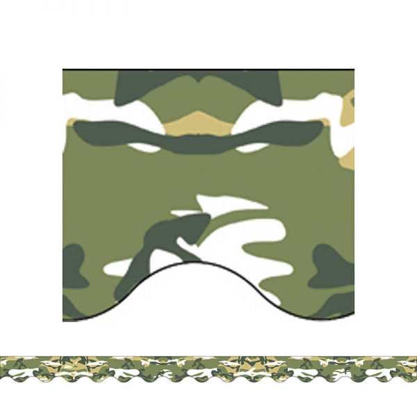 TEACHER CREATED RESOURCES CAMOUFLAGE BORDER TRIM TCR4610