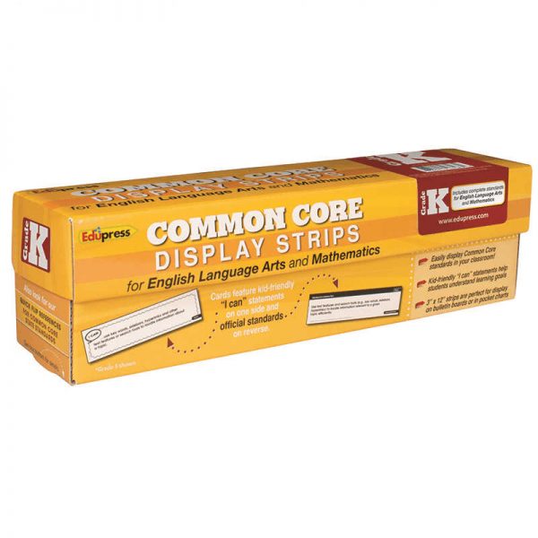 EDUPRESS COMMON CORE STATE STANDARDS DISPLAY STRIPS GRADE K EP-3583