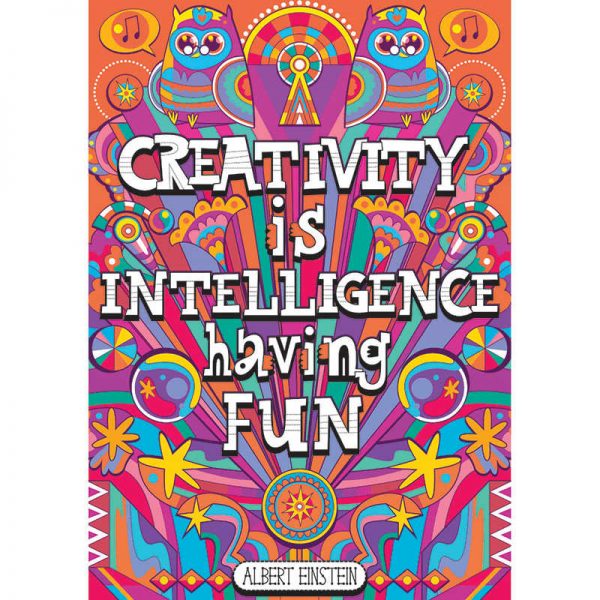 SCHOLASTIC TEACHING RESOURCES CREATIVITY IS INTELLIGENCE POP CHART SC-565390