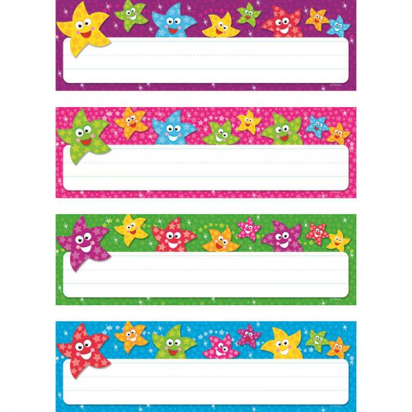 TREND ENTERPRISES INC. DANCING STARS DESK TOPPERS NAME PLATES VARIETY PK T-69909