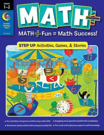 CREATIVE TEACHING PRESS Gr 1-2 Step Up Math Book CTP6844 - TeachersParadise