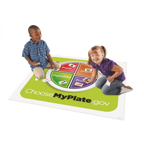 LEARNING RESOURCES HEALTHY HELPINGS A MYPLATE ACTIVITY MAT LER2396