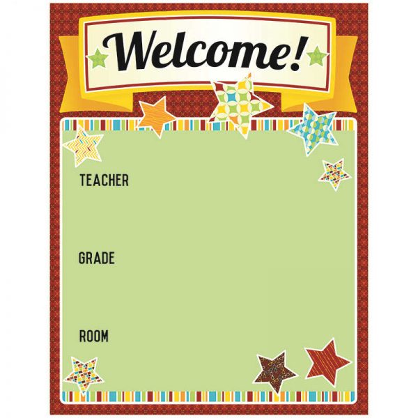 CARSON DELLOSA HIPSTER WELCOME CHARTLET CD-114209