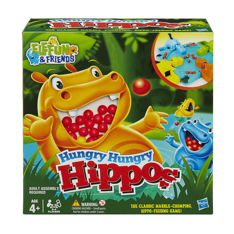 Hasbro Toy Group Hungry Hungry Hippos Game Elefun And Friends Hg 98936