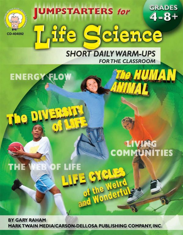 CARSON DELLOSA Jumpstarters for Life Science (4-8 ) Book CD-404092