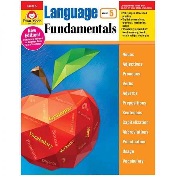 EVAN-MOOR LANGUAGE FUNDAMENTALS GRADE 5 COMMON CORE EDITION EMC2285