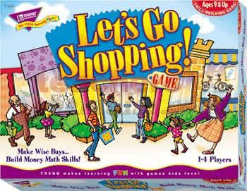 Let's go Shopping board game by TREND, 1999, t 76001