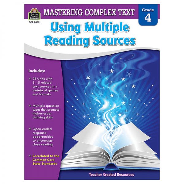 TEACHER CREATED RESOURCES MASTERING COMPLEX TEXT GRADE 4 TCR8062