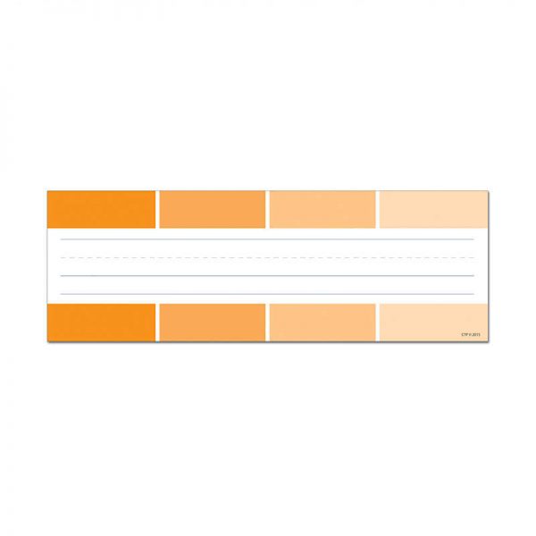 CREATIVE TEACHING PRESS ORANGE PAINT CHIP NAME PLATES PAINT CTP4454