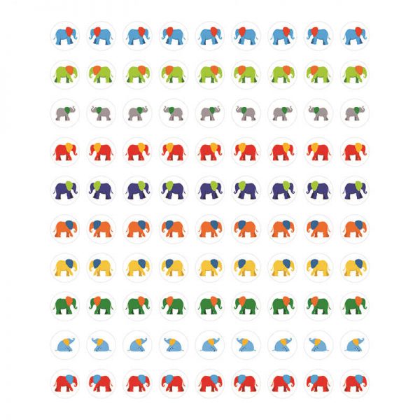 CARSON DELLOSA PARADE OF ELEPHANTS STICKERS CD-168187