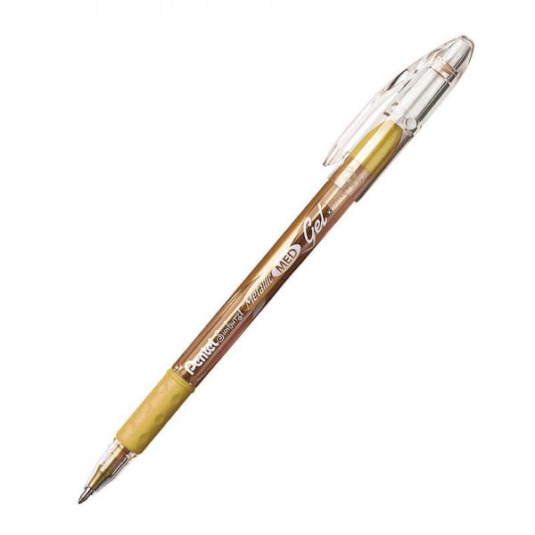 PENTEL OF AMERICA PENTEL SUNBURST GOLD METALLIC PEN PENK908X