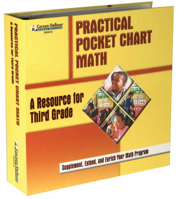 CARSON DELLOSA Pratical Pocket Chart Kit Math Gr 3 CD-D44019