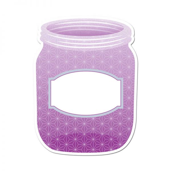 CREATIVE TEACHING PRESS PURPLE MASON JAR 10IN DESIGNER CUT OUTS - PAINT CTP0659