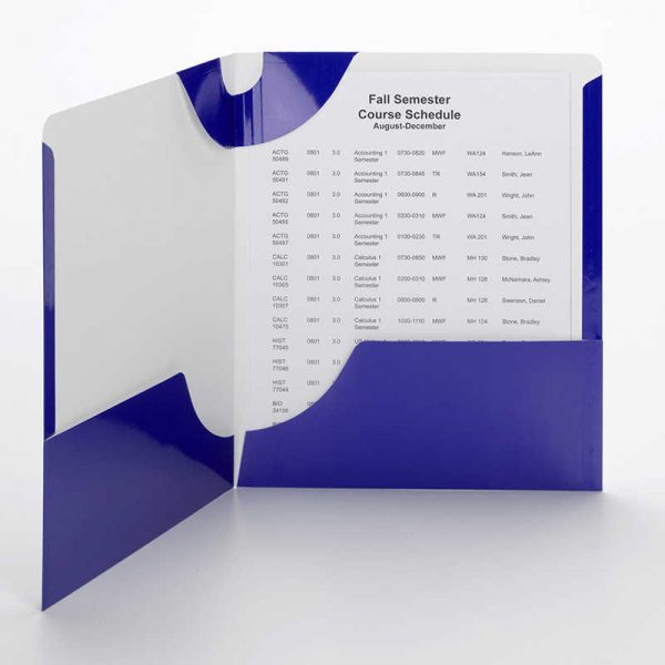 SMEAD MANUFACTURING COMPANY SMEAD CAMPUS.ORG LOCKIT BLUE TWO POCKET FOLDER SMD87986