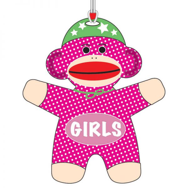 ASHLEY PRODUCTIONS SOCK MONKEY GIRLS HALL PASS ASH10440