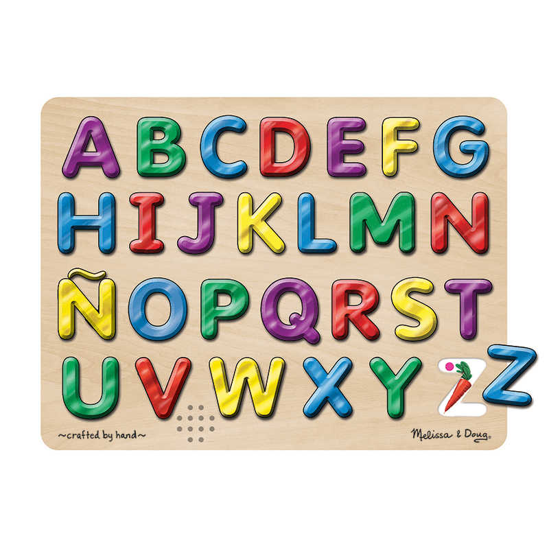 MELISSA DOUG SPANISH ALPHABET SOUND PUZZLE 27PCS LCI723 