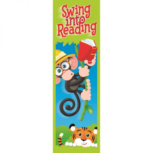 TREND ENTERPRISES INC. SWING INTO READING MONKEY MISCHIEF BOOKMARKS T-12042