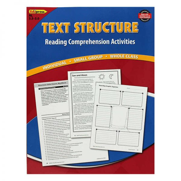 EDUPRESS TEXT STRUCTURE BOOK BLUE LEVEL EP-2375