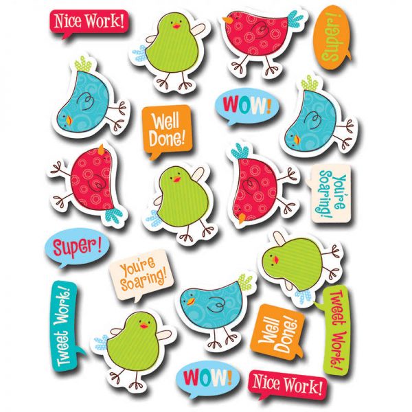 CREATIVE TEACHING PRESS TWEETING BIRDS STICKERS CTP4186