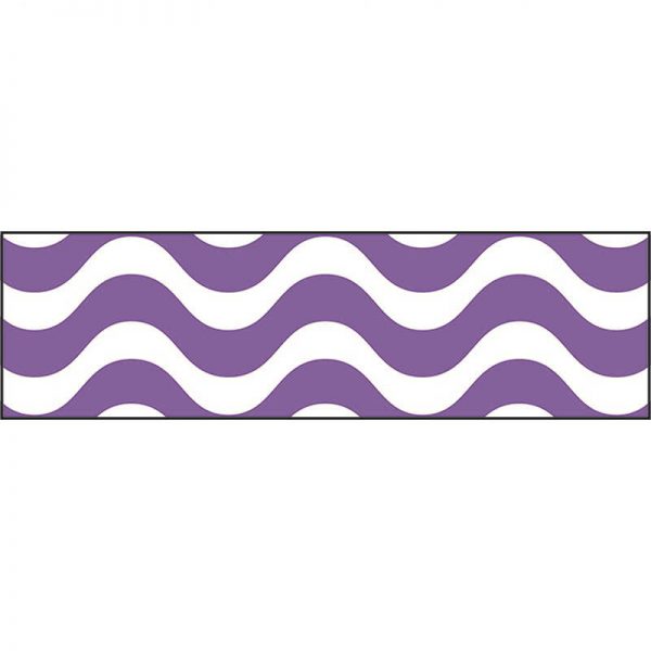 TREND ENTERPRISES INC. WAVY PURPLE BOLDER BORDERS T-85339