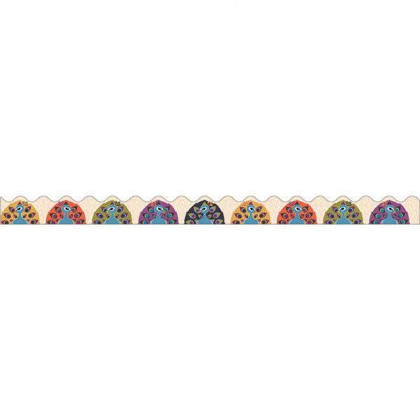 CARSON DELLOSA YOU-NIQUE PEACOCKS SCALLOPED BORDER CD-108243