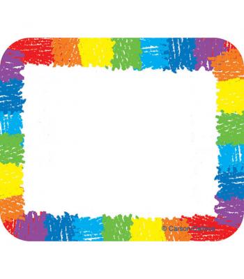 teachersparadisecom name tags rainbow kid drawn 40pk self adhesive