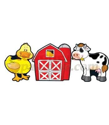 TeachersParadise.com | Barns & Farm Animals Cut-Outs