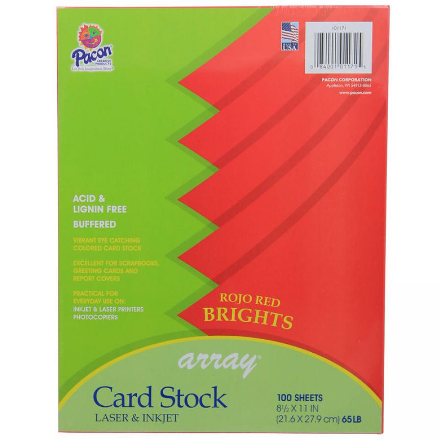 TeachersParadise.com | Array Card Stock Brights Rojo Red