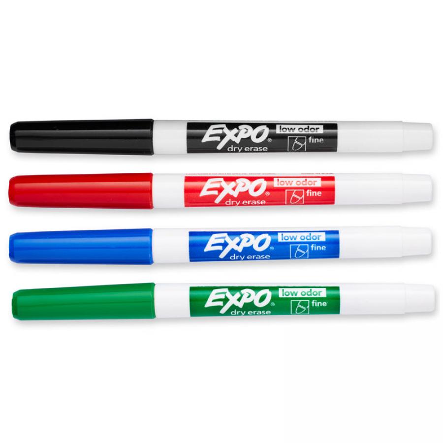 TeachersParadise.com | Expo2 Low Odor Dry Erase Markers 4-Color Set ...