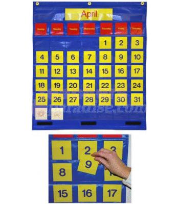 teachersparadisecom monthly calendar pocket chart with