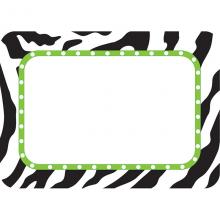 TeachersParadise.com | Zebra Name Tags Labels