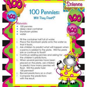 100 Pennies, Will They Float? Science Experiment Activity by Frog Street Press