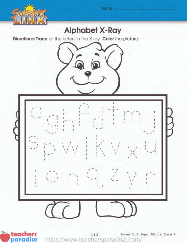 alphabet teachersparadise