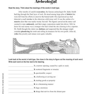 Archeologist Activity Worksheet by Harcourt Achieve Inc