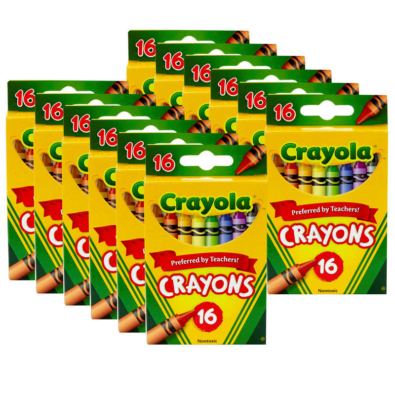 Crayola Crayons - Green, Box of 12