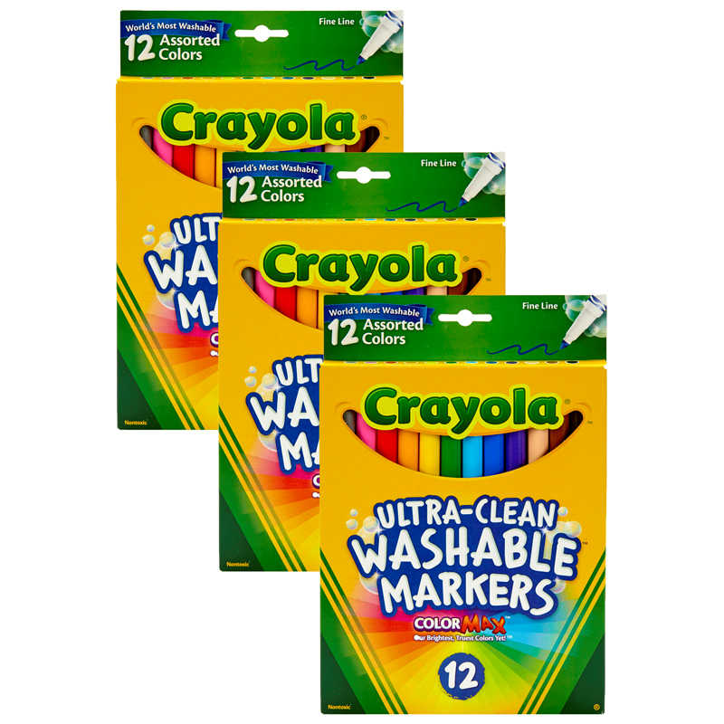 Crayola Classic Colors Markers Fine Line Boxed
