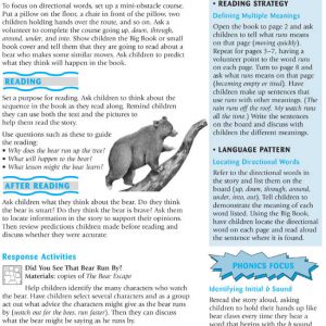 Bear Escape – Pair-It Emergent Reader Activity by Steck-Vaughn