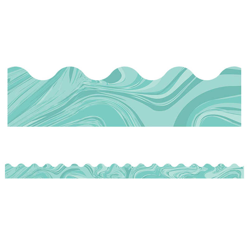 TeachersParadise - Carson Dellosa Education Teal Marble Scalloped ...