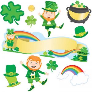 Carson Dellosa Education St. Patrick's Day Mini Bulletin Board Set