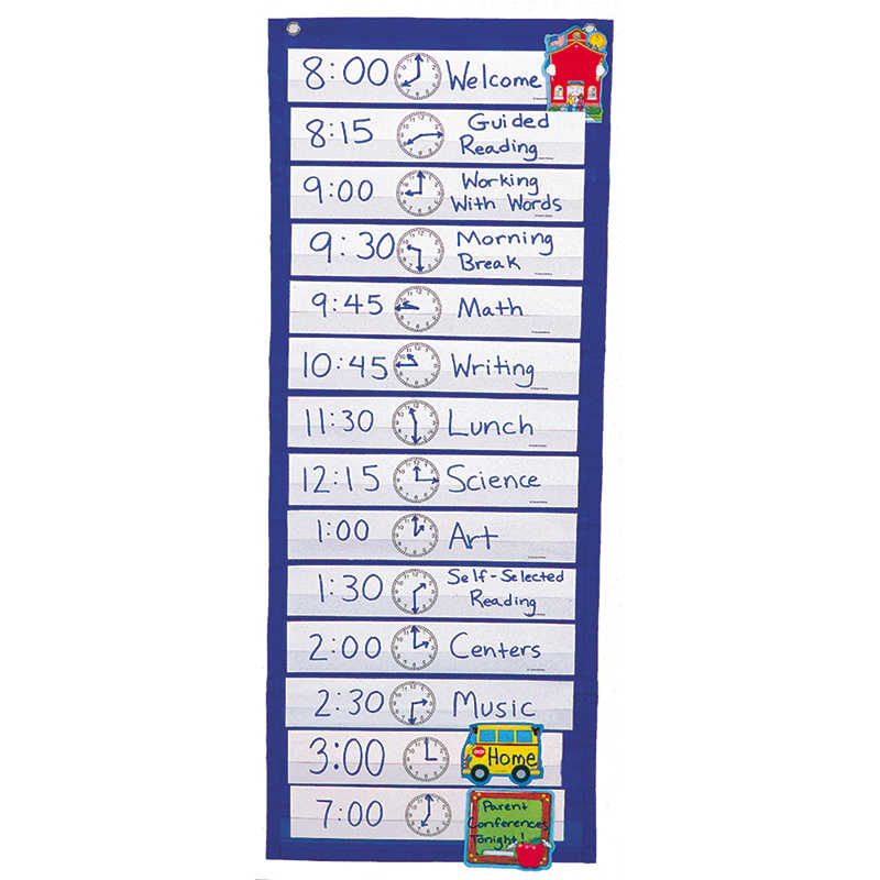 TeachersParadise - Carson Dellosa Education Scheduling Pocket Chart ...