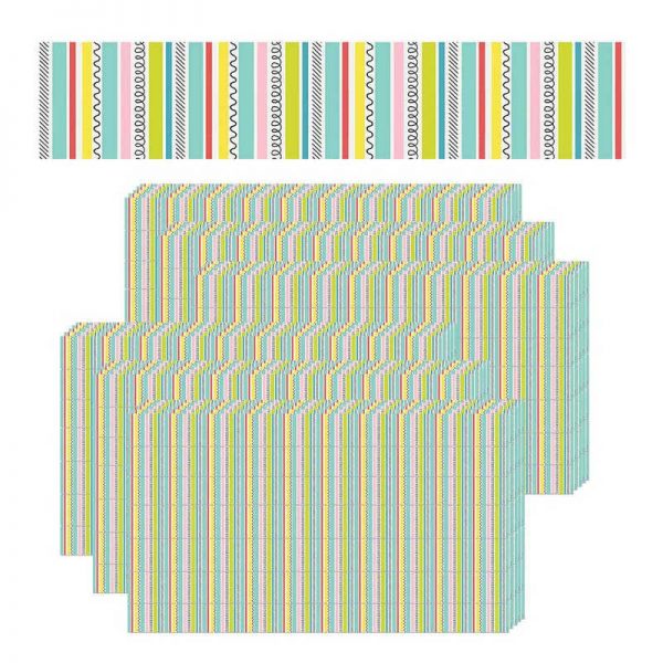 Teachersparadise Creative Teaching Press® Poppin Stripes Border 35 Feet Per Pack 6 Packs