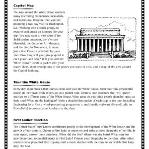 Capitol Map, White House & First Ladies by Scholastic SC-937086