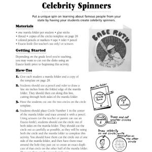 Celebrity Spinners from Spectacular State Report Projects by Scholastic Teaching Resources SC-0439205735-920573