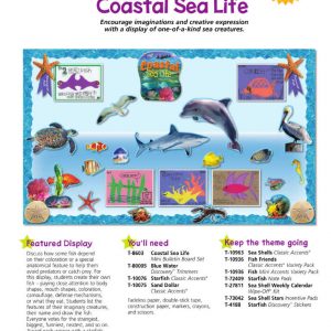 Coastal Sea Life Mini Bulletin Boards by TREND enterprises T-8603