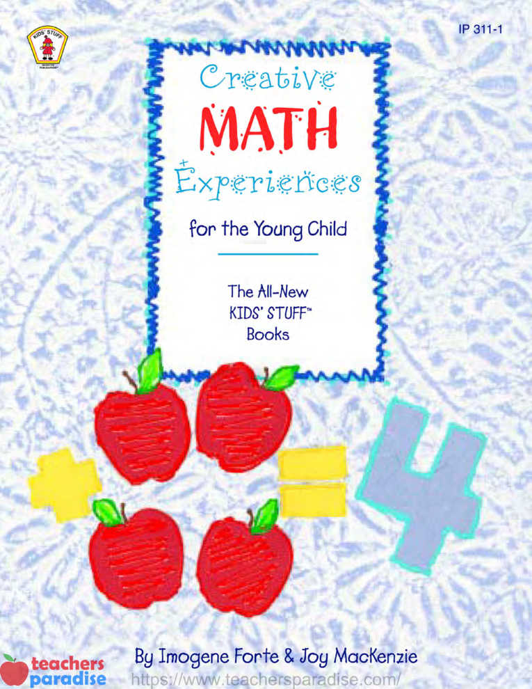 Creative Math Experiences for the Young Child by INCENTIVE PUBLICATIONS IP3111
