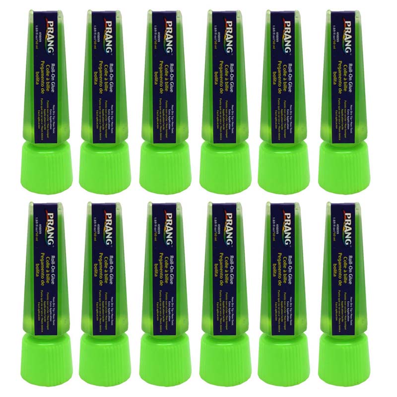 Prang® Roll-On Liquid Glue, Green, 1.69 oz  - TeachersParadise