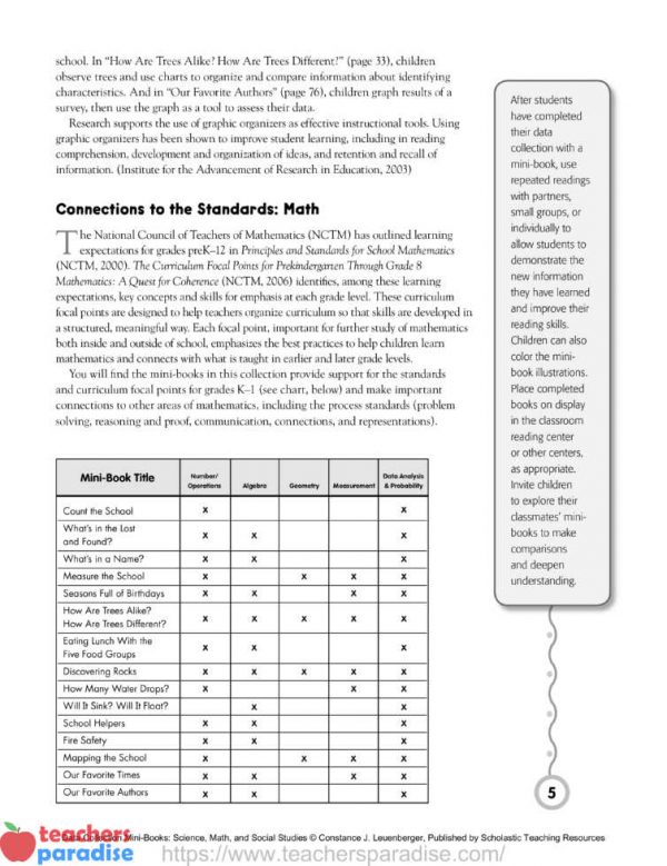 Data-Collection Mini-Books Science, Math, And Social Studies By ...